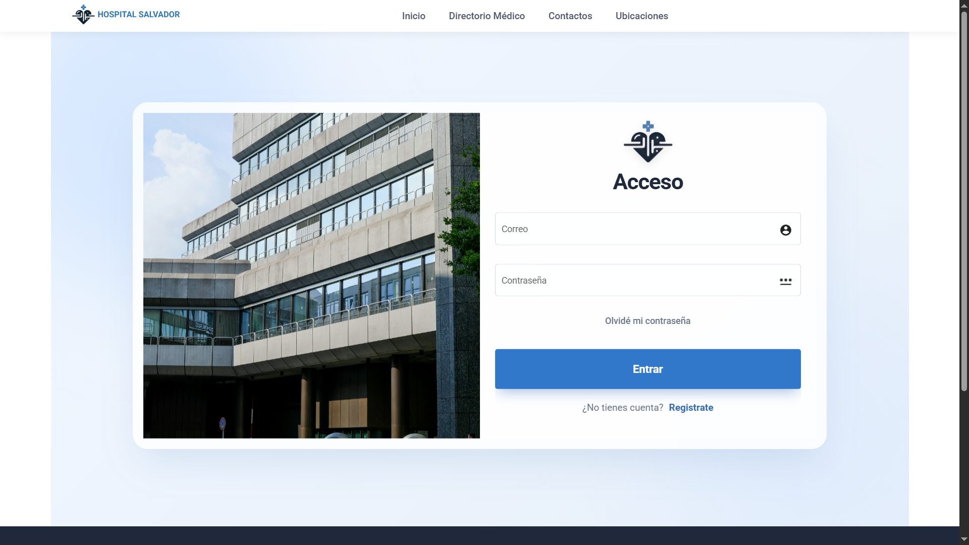 Centro Médico Cliente - Login